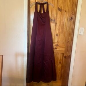 Urban Girl Nites Deep Red Backless Dress